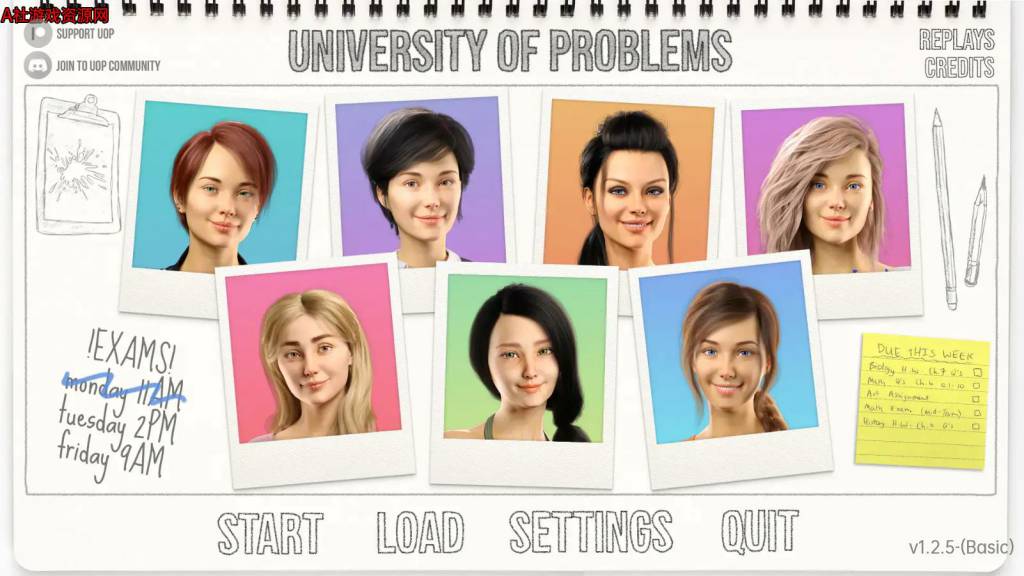 [PC+安卓+IOS/欧美SLG/汉化/动态]问题大学 University of Problems v1.2.5 Basic 汉化版[3G]