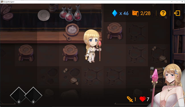 莎莉丝:地牢脱出 官方中文版 策略解谜RPG游戏+存档 500M