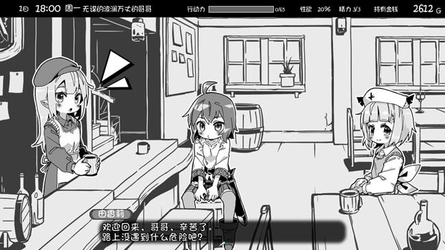 妹相随:黑白世界的缤纷冒险 STEAM官方中文版 养成SLG游戏 2G