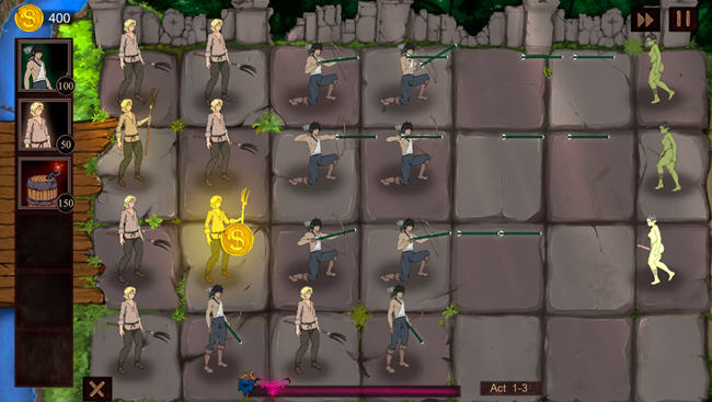 魔物娘袭击(Monster Girl Assault) ver0.25 英文版 PC+安卓 塔防游戏 700M