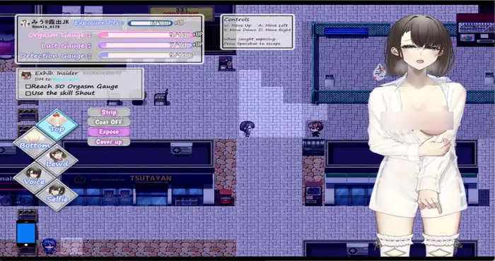 为了红而暴露的JK少女 1.0汉化版【爆款RPG/AI汉化】PC+安卓