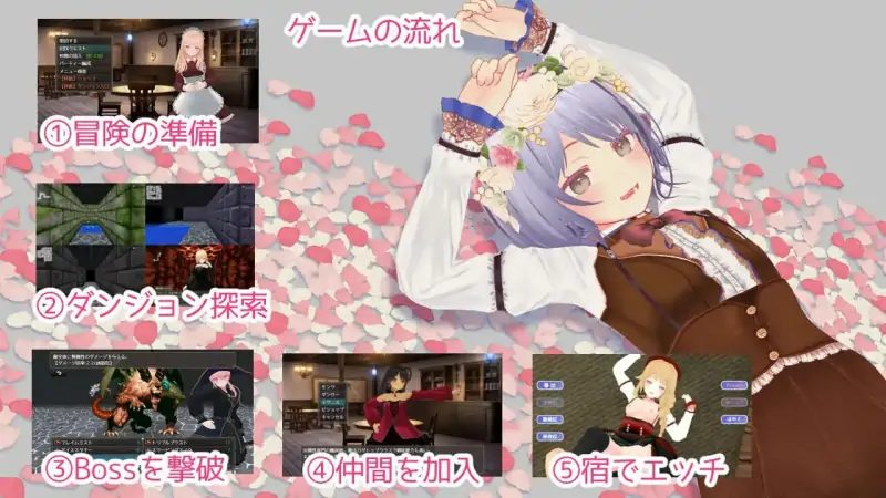 新作[日式RPG/女仆/动态] 迷宫之花 迷宮ノ花 官方中文版+存档 [2.10G]